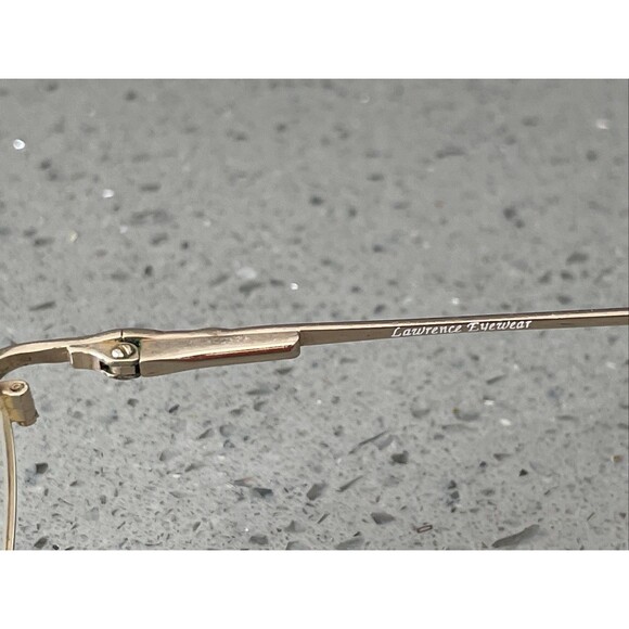 Lawrence Eyewear Eyeglasses Frames ONLY IM596 Coral 51-17-130 Pink/Gold Italy - Picture 7 of 13